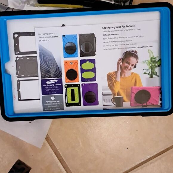 Private Label Other - NIB-Samsung Galaxy Tab Active PRO 10.1 Case, Galaxy Shockproof TEAL